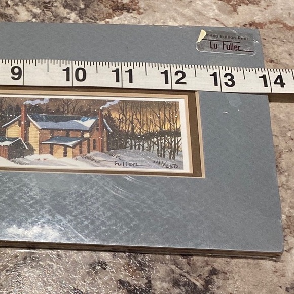 Vintage Lu Fuller Limited Edition Print, Double Matted, Numbered 141/250 - Picture 9 of 9